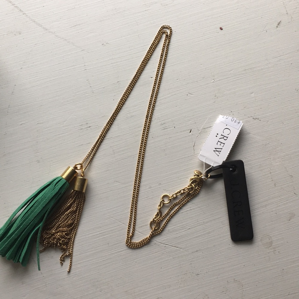 NWT J. Crew Statement Necklace - Gold & Turquoise